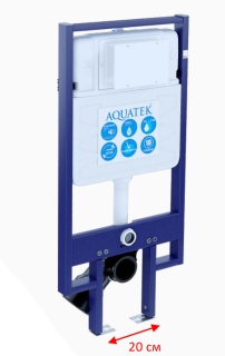 Инсталляция для подвесного унитаза Aquatek INS-0000020 с возможностью угловой установки